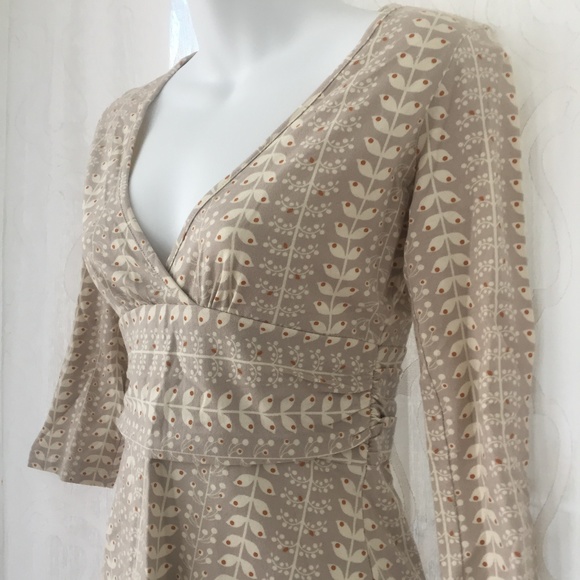 Sold - Patagonia Tan Floral Cotton Dress - Picture 2 of 5